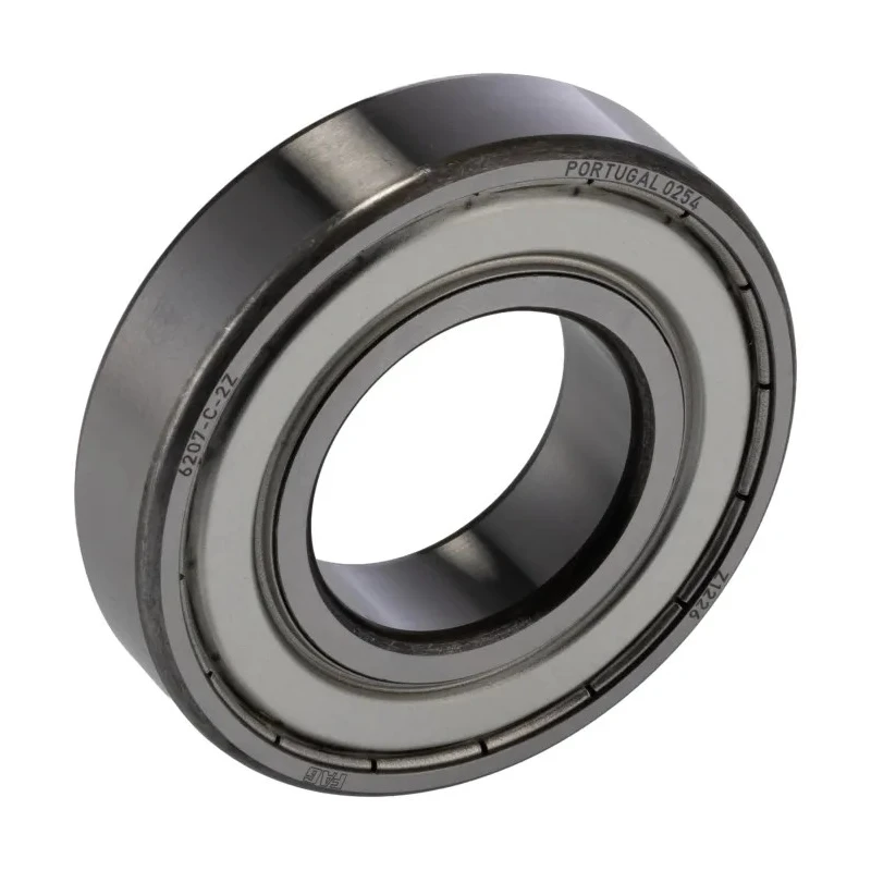 FAG Single Row Deep Groove Ball Bearing 35 mm ID, 72 mm OD, 17 mm Width, Double Shielded Steel Cage and Balls 6207-C-2Z