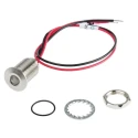 RS PRO Red Panel Mount Indicator 1.8V dc, 3.3V dc, 20mA Lead Wire Termination IP67 Flush Bezel 139-3364