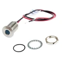RS PRO Blue Panel Mount Indicator 10.8, 13.2V DC 20mA Lead Wire Termination IP67 Flush Bezel 139-3359