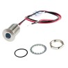 RS PRO Blue Panel Mount Indicator 10.8, 13.2V DC 20mA Lead Wire Termination IP67 Flush Bezel 139-3359