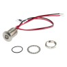 RS PRO Red Panel Mount Indicator, 21.6V to 26.4V DC, 20mA Current, Lead Wire Termination, IP67, Flush Bezel, 17.2mm 139-3366