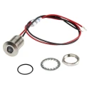 RS PRO White Panel Mount Indicator, 1.8 V dc, 3.3 V dc, 20 mA Current, Lead Wire Termination, IP67 Rated, Flush 139-3378