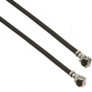 Amphenol RF AMC Series Coaxial Cable Male Right Angle to Male UFL 50 Ω 300 mm A-1PA-113-300B2