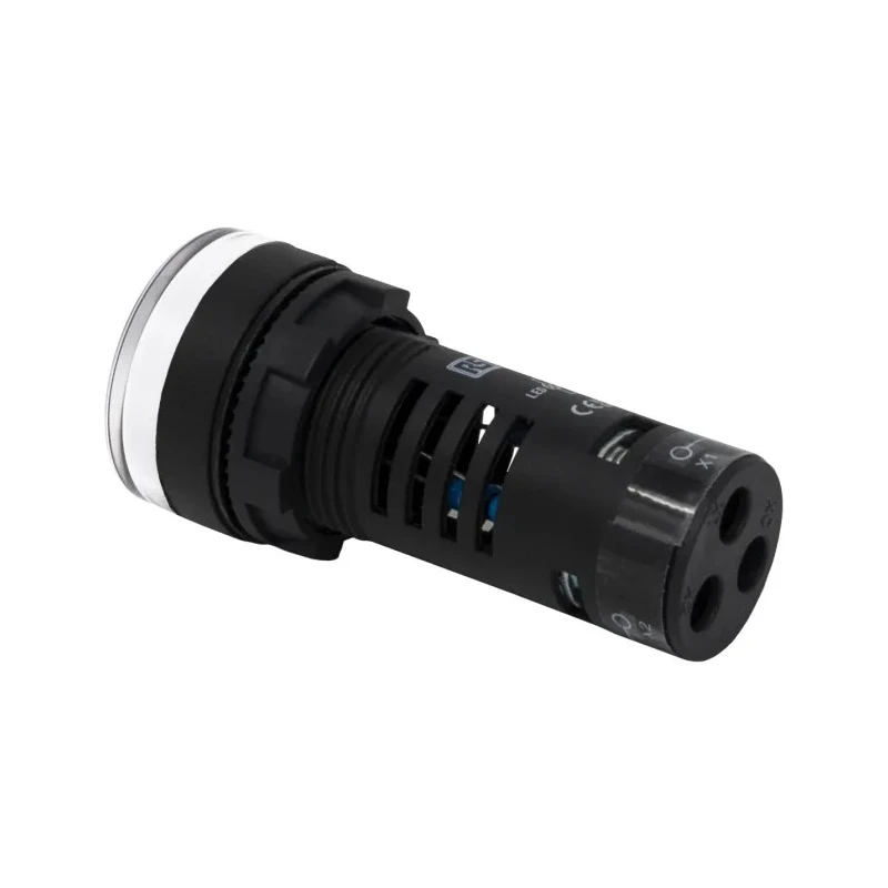 RS PRO Panel Mount Green and Red LED Indicator 22 mm Cutout 110V AC IP65 Round 144-1176