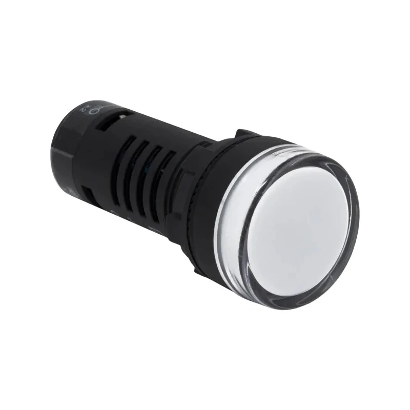 RS PRO Panel Mount Green and Red LED Indicator 22 mm Cutout 110V AC IP65 Round 144-1176