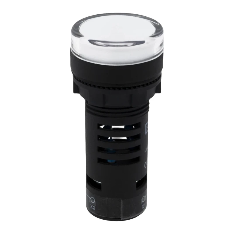 RS PRO Panel Mount Green and Red LED Indicator 22 mm Cutout 110V AC IP65 Round 144-1176