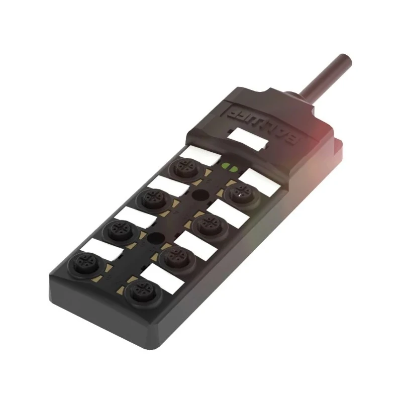 BALLUFF BPI00 Series Sensor Box 8 Port PNP-NO Interface Polybutylene Terephthalate Housing IP67 3m Cable BPI00