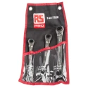 RS PRO 3-Piece Ratchet Combination Spanner Set, Sizes 17 mm, 11 mm, 10 mm, Chrome Vanadium Steel 144-7566