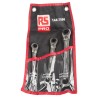 RS PRO 3-Piece Ratchet Combination Spanner Set, Sizes 17 mm, 11 mm, 10 mm, Chrome Vanadium Steel 144-7566