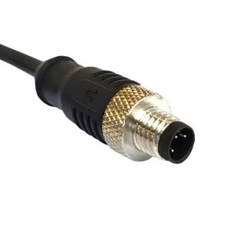 Bulgin Sensor Actuator Cable Male 5 Way Straight to Unterminated 3 Way Free End 1 m PXPTPU12FIM05ACL010PUR