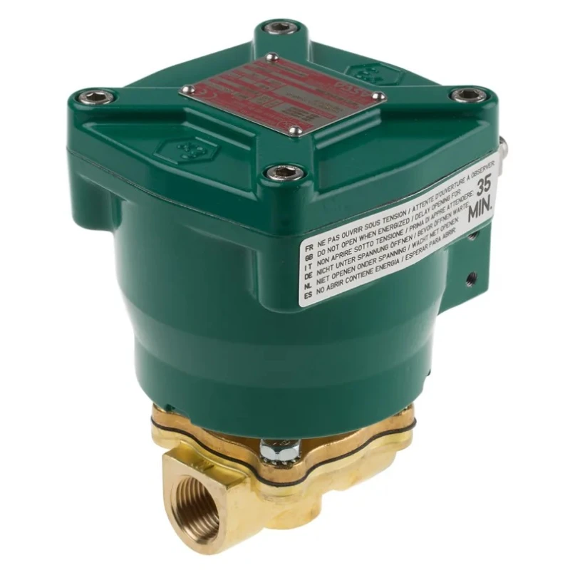 EMERSON ? ASCO Solenoid Valve 2 Port Normally Closed 230V AC 1/2 in G Aluminium Body NFETE210C094/230AC