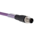 Phoenix Contact Screened Control Cable, 5 Cores 0.25mm² (24 AWG), Red Polyethylene Sheath, 48V AC, 2 m Length 1507421