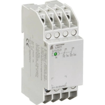Dold Monitoring Relay 3 Phase 0.7 to 1.1 UN Monitor Range DPDT Contact Configuration DIN IL9071.12 3/N AC400/230V 0.85UN 4%