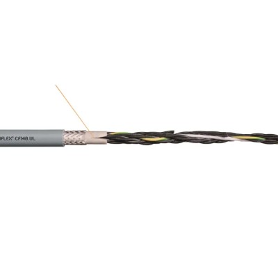 Igus Chainflex CF140.UL Screened Control Cable, 4 Cores, 1.5mm² Nickel Chrome, Silver Grey CF140.15.04.UL (100m)