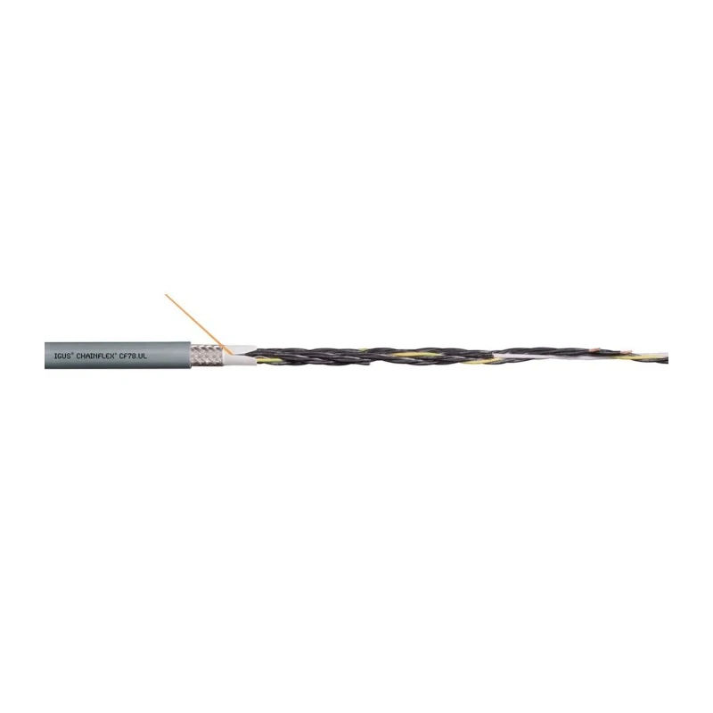 Igus chainflex CF78.UL Control Cable 5 Cores 0.5mm² Screened Polyvinyl Chloride Jacket Black 30V 100m CF78.UL.05.05 (100m)