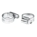 RS PRO Mild Steel Hex Screw Worm Drive Hose Clip 11 mm to 16 mm ID Zinc Plated 145-0244