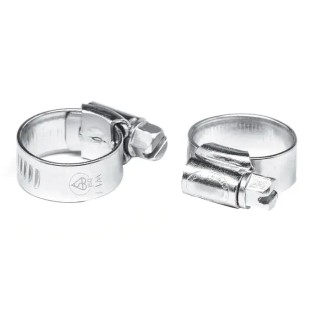 RS PRO Mild Steel Hex Screw Worm Drive Hose Clip 11 mm to 16 mm ID Zinc Plated 145-0244