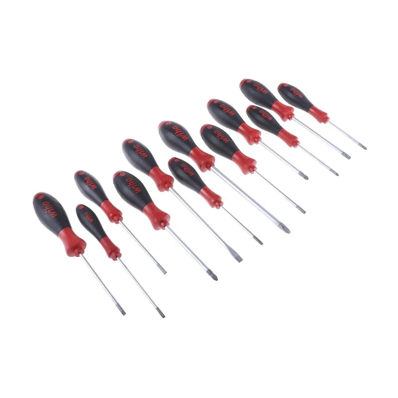 Wiha Phillips, Pozidriv, Slotted, Torx Standard Screwdriver Set 12-Piece 41002