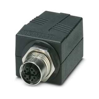 Phoenix Contact Circular Connector Adapter M12 Female to RJ45 Female 500mA 60V IP65, IP67 1404549