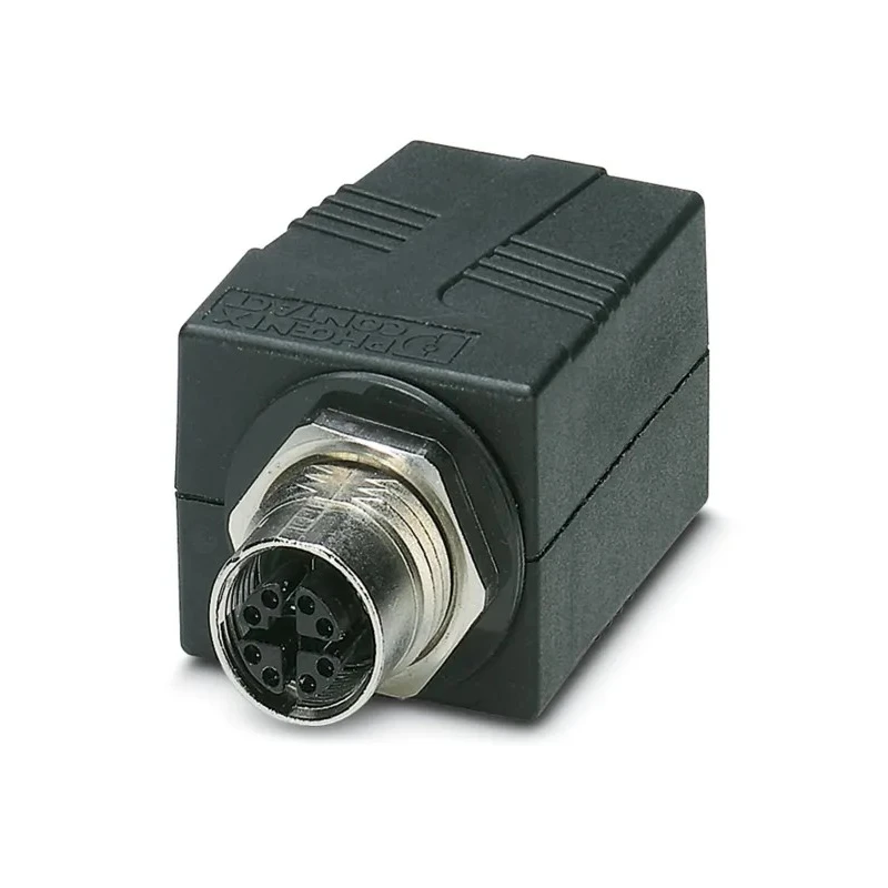 Phoenix Contact Circular Connector Adapter M12 Female to RJ45 Female 500mA 60V IP65, IP67 1404549