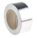 RS PRO Non-Conductive Metallic Tape 50mm x 45m Acrylic Adhesive Aluminium Foil Backed 110°C Max 146-8961