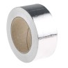 RS PRO Non-Conductive Metallic Tape 50mm x 45m Acrylic Adhesive Aluminium Foil Backed 110°C Max 146-8961