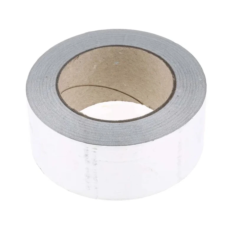 RS PRO Non-Conductive Metallic Tape 50mm x 45m Acrylic Adhesive Aluminium Foil Backed 110°C Max 146-8961