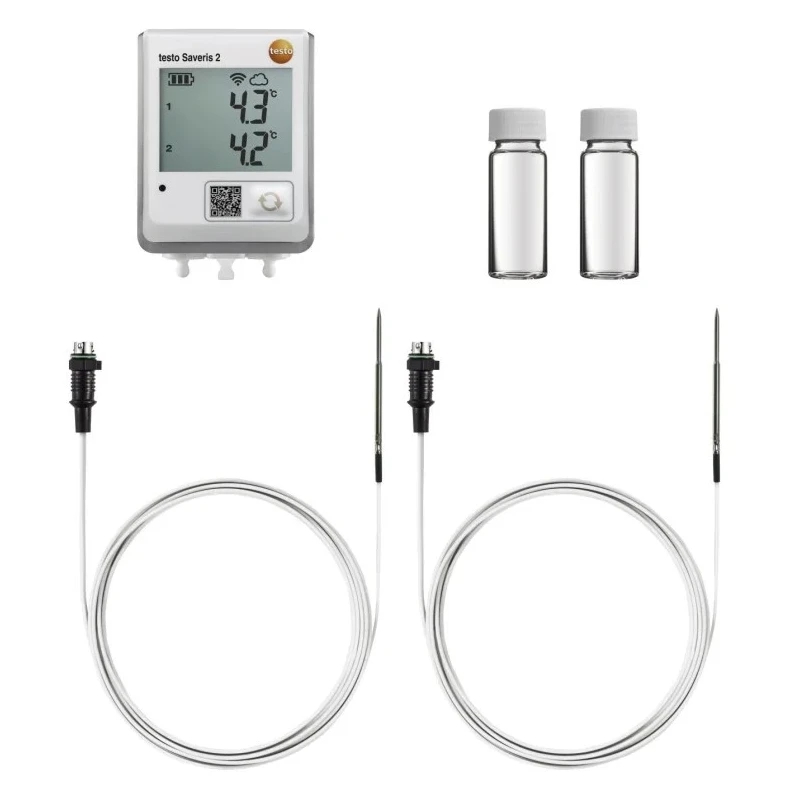 Testo Saveris 2 Fridge Monitoring Kit Temperature Data Logger WiFi 2 Channel 0572 2103