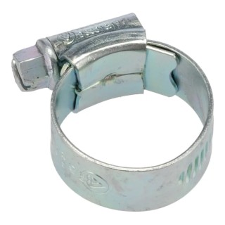 RS PRO Mild Steel Zinc Plated Hex Screw Worm Drive Hose Clip 18mm to 25mm ID 25mm Band Width 145-0247