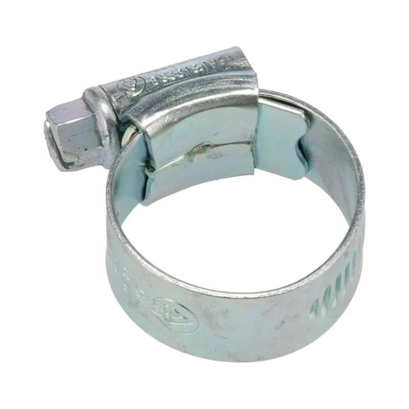 RS PRO Mild Steel Zinc Plated Hex Screw Worm Drive Hose Clip 18mm to 25mm ID 25mm Band Width 145-0247