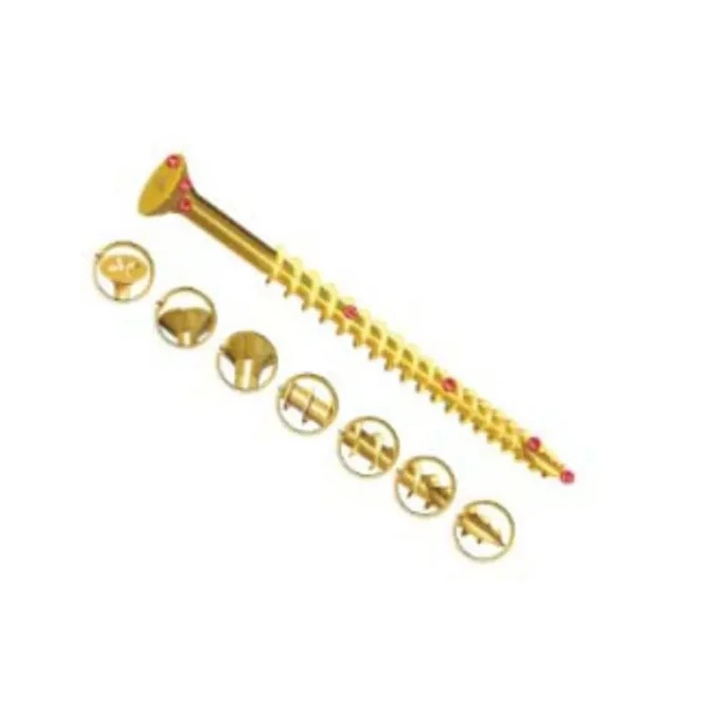 UNIFIX VORTEX Pozidriv Double Countersunk Steel Wood Screw, Yellow Waxed Zinc Finish, 6 mm Thread 50 mm Length ZZV60242CE