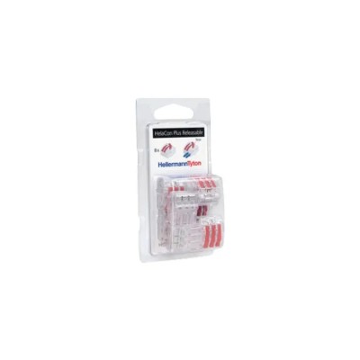 HellermannTyton Insulated Wire Splice Connector with Tin Plated Copper Contact, 17mm Length, 14-28 AWG HCRN-3-BLISTER