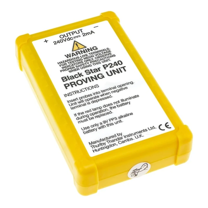 Black Star Voltage Indicator Proving Unit 2mA 240V P240