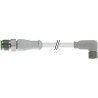 RS PRO Male 3 way Right Angle to Female 3 way Straight Sensor Actuator Cable 5m 60V AC/IP65 IP67 154-7774