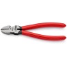 Knipex Side Cutter with Bevel Cut, Steel Jaw, Bi-Metal Handle, Plastic Grip, 160mm, Model 70 01 160