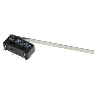 ZF Long Hinge Lever Micro Switch, Through Hole Terminal, 6A, 250 V AC, SPDT, IP50 DB1C-C1LD