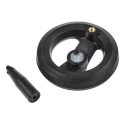 RS PRO Black Fibreglass Reinforced Technopolymer Hand Wheel 126 mm Diameter 161-1990