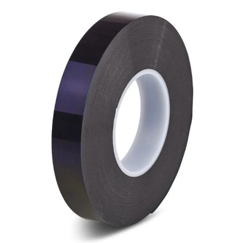 Hi-Bond Black Polyethylene Foam Tape 9mm Width 0.8mm Thickness 33m Length Acrylic Adhesive HPS080B