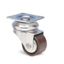 Guitel Hervieu Swivel Castor with 45 kg Load Capacity, 30 mm Polyamide Wheel, Pressed Steel Frame 2405000