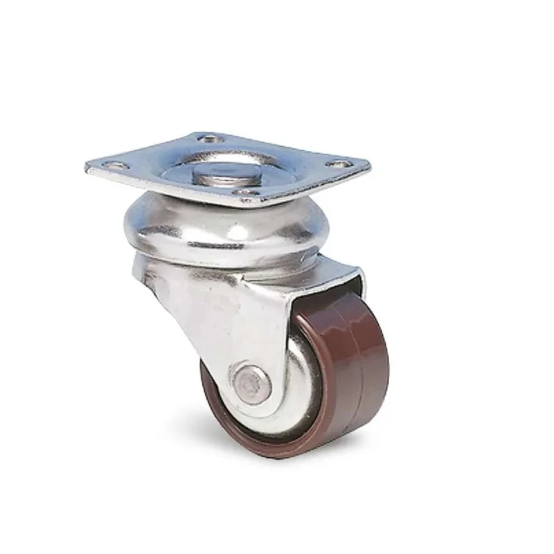 Guitel Hervieu Swivel Castor with 45 kg Load Capacity, 30 mm Polyamide Wheel, Pressed Steel Frame 2405000