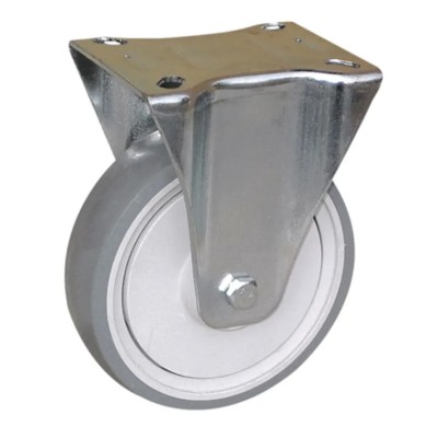 Guitel Hervieu Fixed Castor 175 kg Capacity 125 mm Wheel Diameter Thermoplastic Rubber 373352