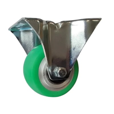 Guitel Hervieu Fixed Castor with 180 kg Load Capacity, 80 mm Polyurethane Wheel EF4BA080-215B