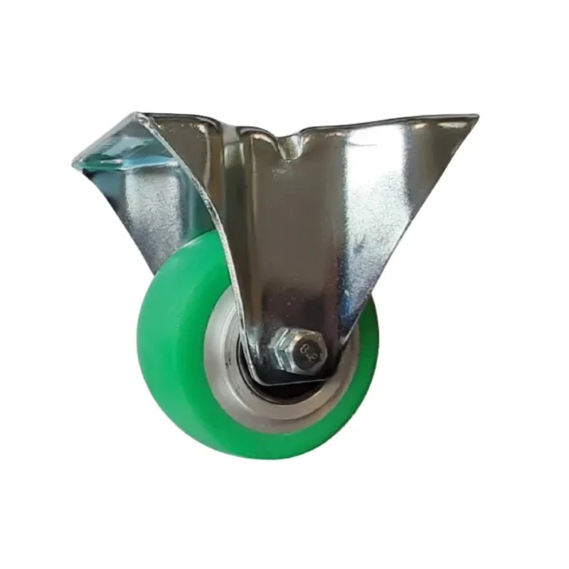 Guitel Hervieu Fixed Castor with 180 kg Load Capacity, 80 mm Polyurethane Wheel EF4BA080-215B
