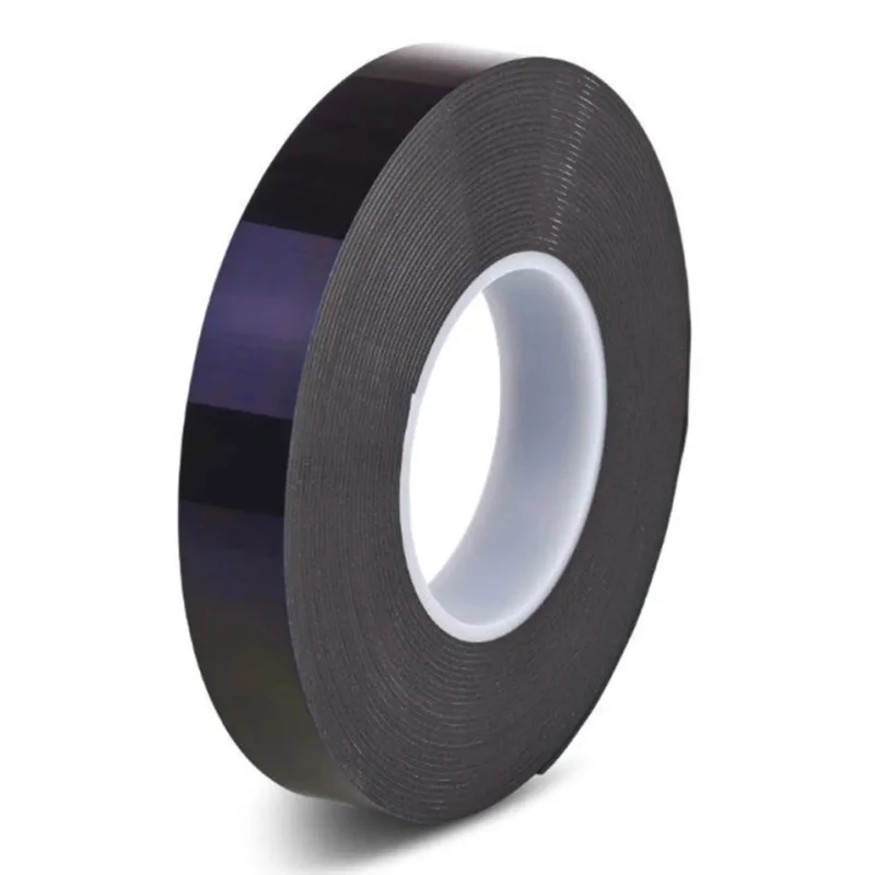 Hi-Bond Foam Tape Double Sided Black Polyethylene Backing Acrylic Adhesive 12mm x 33m x 1.2mm HPS120B
