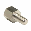 HARWIN M3 x 0.5 Threaded Standoff, Brass, 4 mm Body Length, 6 mm Stud Length, Nickel Finish R30-3000402