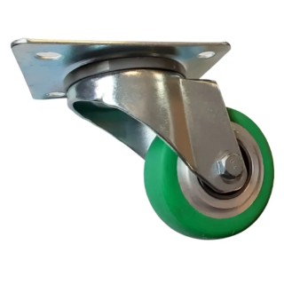 Guitel Hervieu Swivel Castor 180 kg Capacity, 80 mm Wheel Diameter, Polyurethane Wheel EP4BA080-215B