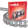 Sedis Stainless Steel 12B-1 Roller Chain, 5 m Length, 22.3 mm Pin Length, Alpha Premium Series, ISO 606 DIN 13NIN9B01A00