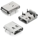 Wurth Elektronik WR-COM USB 3.1 Type C Receptacle Horizontal THR/SMT 14 Way USB C Connector, Solder 632723100011