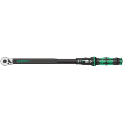 Wera Click Torque Wrench Click-Torque C 4, Reversible Ratchet, 60 to 300 Nm, 1/2 in Square Drive, 595mm Overall Length 075623