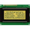 Fordata LCD Graphic Display 4 x 16 Character Matrix Yellow, Green Illumination LED Backlight 220V FC1604A01-FSYYBW-51SE